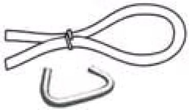 Niro-Clamps für 10 mm Gummikordel