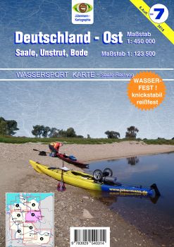 Jübermann Wassersport-Wanderkarte WW7 Deutschland-Ost