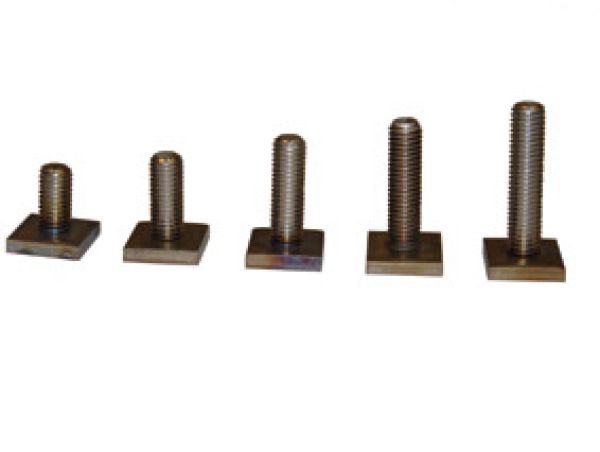 Zölzer-Vierkantschraube M8 x 55 mm, mit Platte 18 x 20 x 4 mm