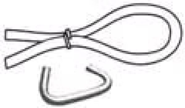 Niro-Clamps für 10 mm Gummikordel