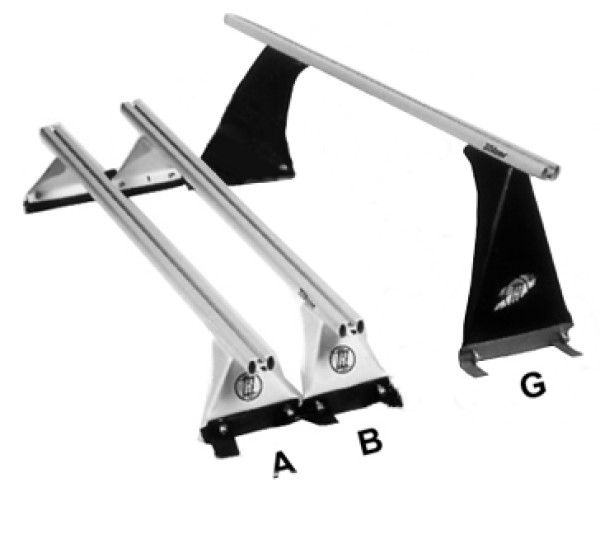 Dachrinnenträger A - ab 210 cm Holmlänge