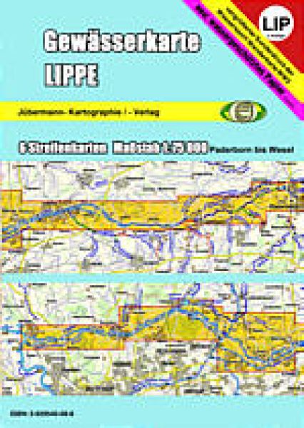 Jübermann Gewässerkarte Lippe