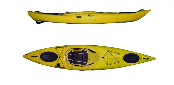 Riot Enduro 12 mit Skeg, sunset; Ausstellungsboot