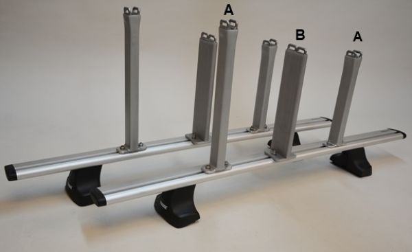 Senkrechtstützen 35 cm für Thule-Aluholm, neue Variante